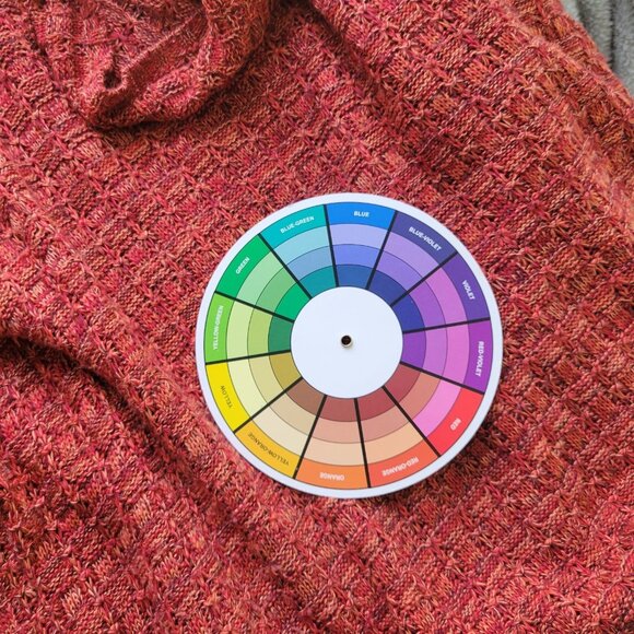 CJ Banks Women Sweater 2X Plus 3/4 Sleeve Red Pink Cowl Neck Soft SWE109E - Picture 9 of 9